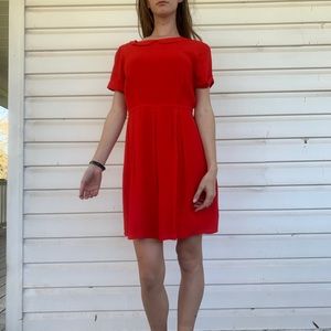 Red Collar Dress
